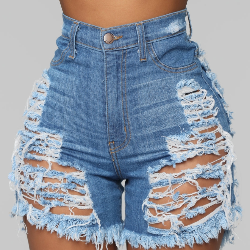 Yes Now Distressed Bermuda Shorts